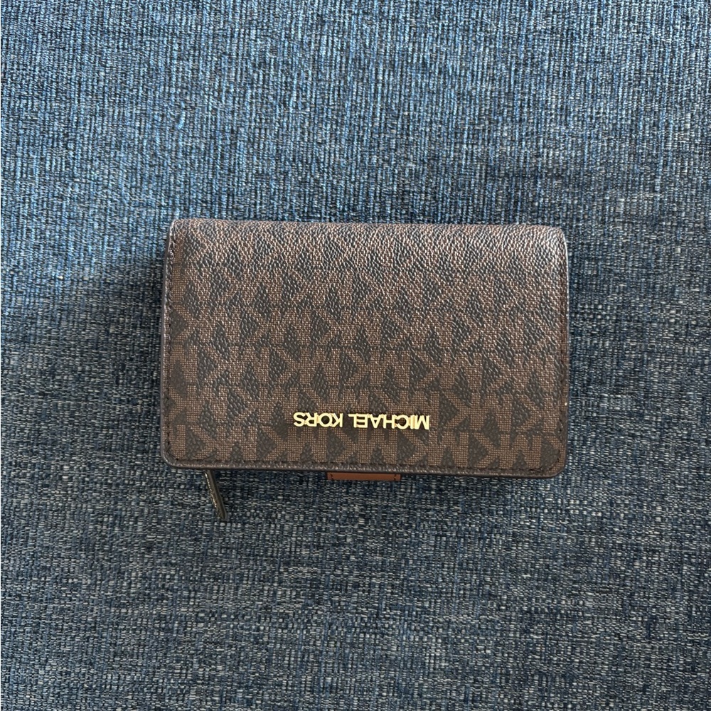 Michael Kors Signature Brown Card Holder